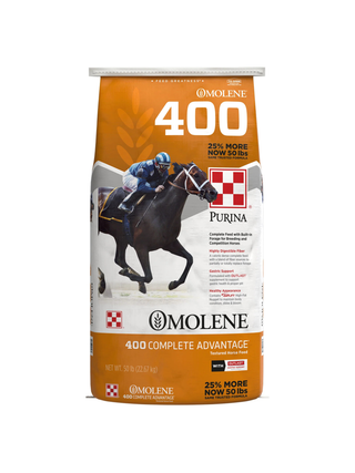 Purina Omolene 400 Complete Advantage Horse Feed, 50 lb. Bag