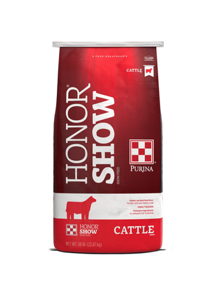 Purina Animal Nutrition Honor Show Fitter’s Edge 13 DX Cattle Feed, 50-lb bag
