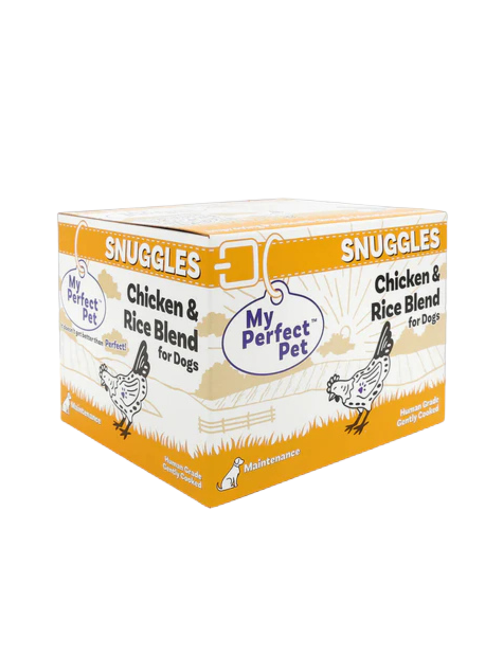 My Perfect Pet Snuggles Chicken & Rice Frozen Dog Food, 4 lb – Russell ...