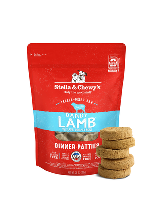 Stella & Chewy's Freeze Dried Raw Dinner Patties Dandy Lamb 25 oz.