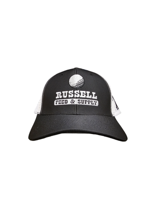 Russell Feed "Golfin' Cowboy" Cap - Black/White