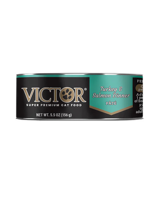 Victor Turkey & Salmon Dinner Cat Food - Canned, 24/5.5 Oz. Cans
