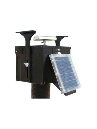 Deer Feeder 12-Volt Unit w/Motor, Gate Plate, THE-TIMER & Solar Panel