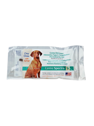 Spectra Canine 9 in 1 Vaccine for Dogs with Syringe, 1 dose