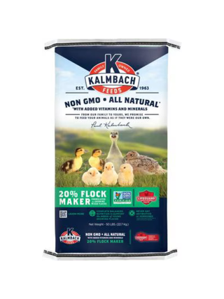 Kalmbach Feed Flock Maker 20% Pellet NON-GMO 50lb