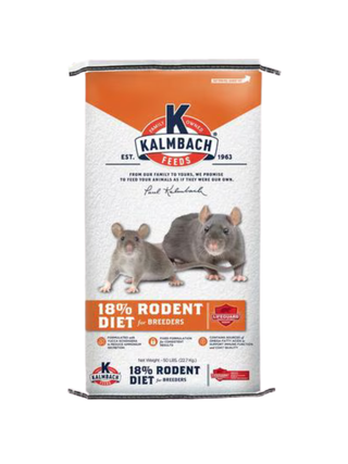 Kalmbach 18% Rodent Diet, 50lb