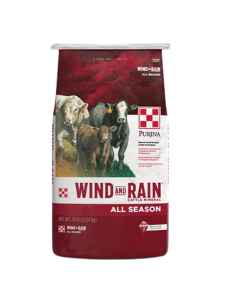 Purina Wind & Rain Texas All-Season 12 Complete Cattle Mineral, 50lb