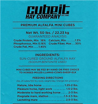CUBE-IT Alfalfa Mini Cubes 50LB