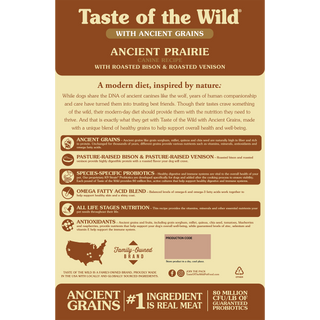 Taste Of The Wild Ancient Prairie Canine Recipe with Roasted Bison & Roasted Venison