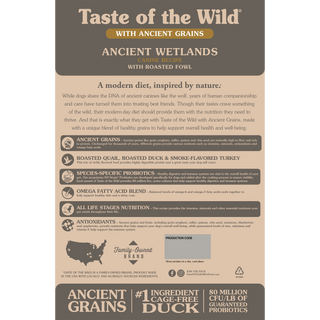 Taste Of The Wild Ancient Wetlands Canine Recipe with Roasted Fowl