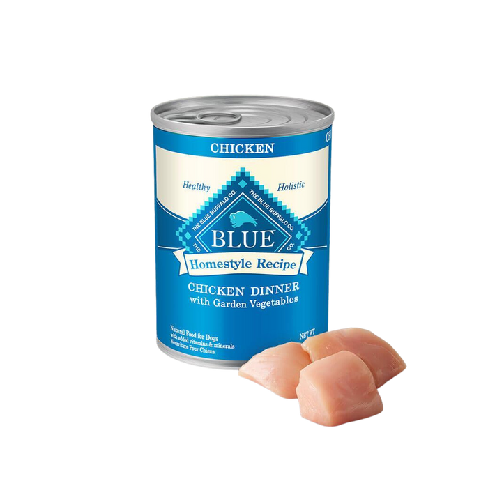 Blue Buffalo Can Homestyle Recipe Dog Chicken & Vegetables 12.5oz 12ct