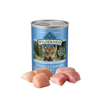 Blue Buffalo Can Wilderness Puppy Turkey & Chicken 12.5oz 12ct