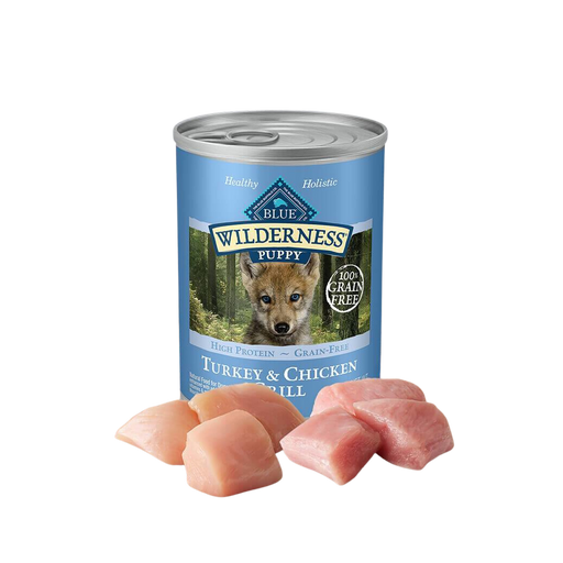 Blue Buffalo Can Wilderness Puppy Turkey & Chicken 12.5oz 12ct