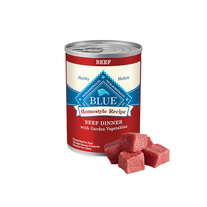 Blue Buffalo Can Homestyle Recipe Dog Beef & Vegetables 12.5 Oz 12ct