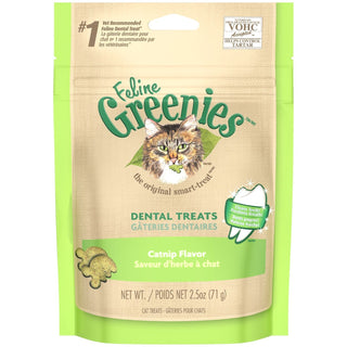 Greenies Cat Treat Natural Catnip Flavor 2.5oz