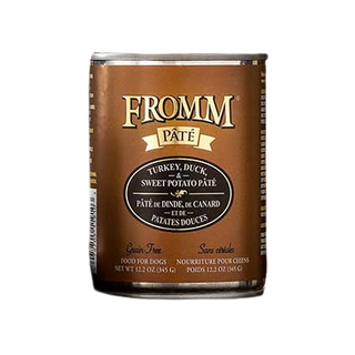 FROMM Can Dog Pate Grain Free Turkey Duck & Sweet Potato 12oz 12ct