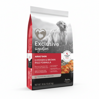 Exclusive Signature Adult Dog Chicken & Brown Rice Formula, 15lb