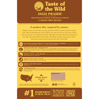 Taste of the Wild Grain Free High Prairie with Roasted Bison and Roasted Venison