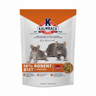 Kalmbach Feeds 18% Rodent Diet Feeds Rat & Mouse Food, 10lb bag