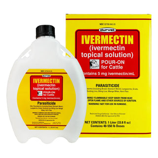 Durvet Ivermectin Pour-On Dewormer for Cattle