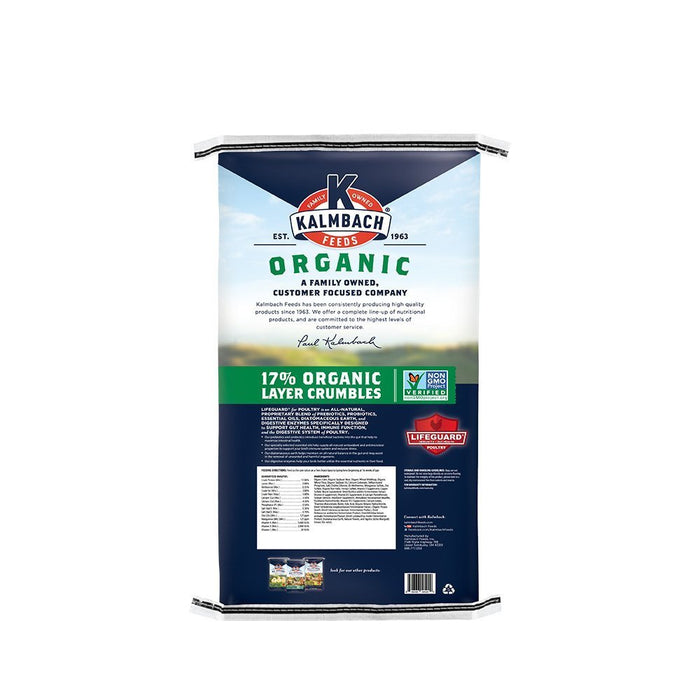 17% Organic Layer Crumble for Chickens (35lb)