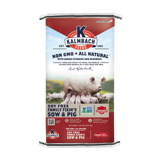 Kalmbach Family Fixin's Soy Free Sow & Pig NON-GMO, 50lb