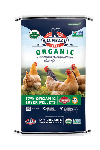 Kalmbach 17% Organic Layer Pellet for Chickens (35lb)