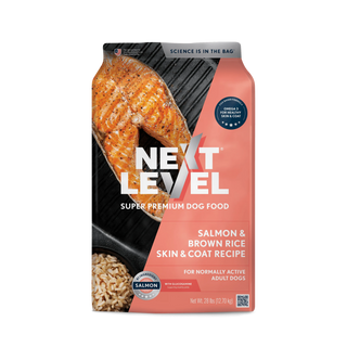 NEXT LEVEL SALMON & BROWN RICE  SKIN & COAT RECIPE 28LB