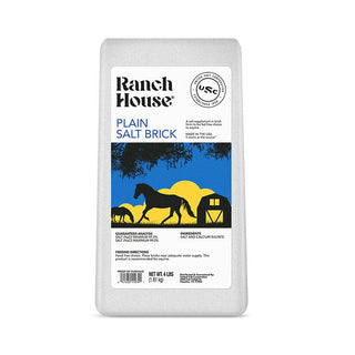 Ranch House Plain White Salt Brick, 4lb