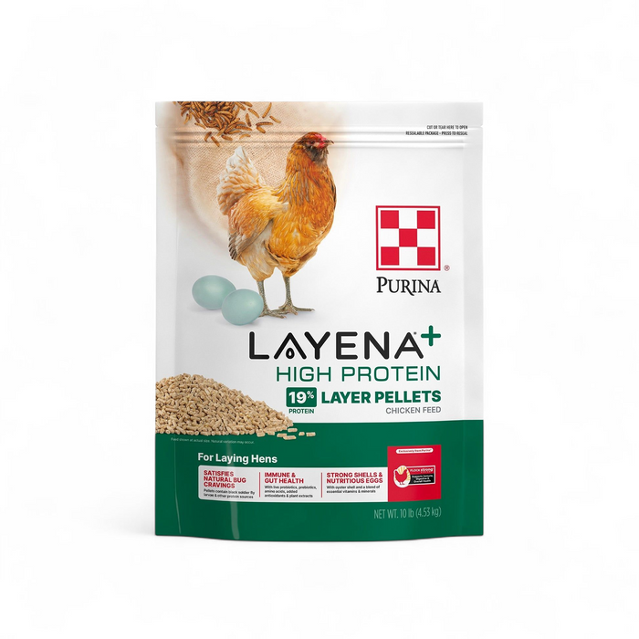 Layena+ High Protein 19% Pellets 10lb & 40lb Bag