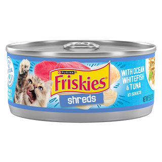 Friskies Cat Can  Shredded Ocean Whitefish & Tuna 5oz 24ct