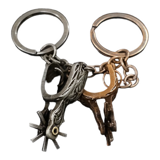 Cowboy Spurs Keychain