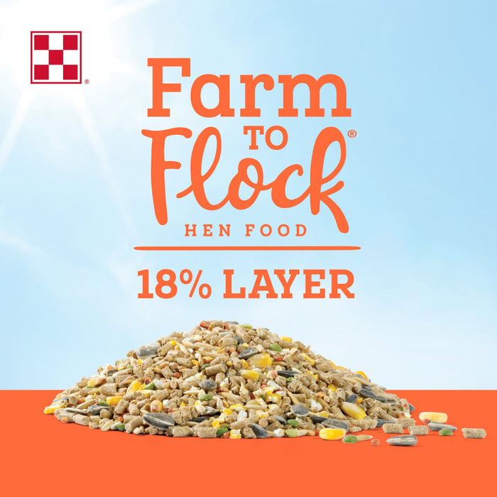 Purina® Farm to Flock™ 18% Layer Hen Food 50LB