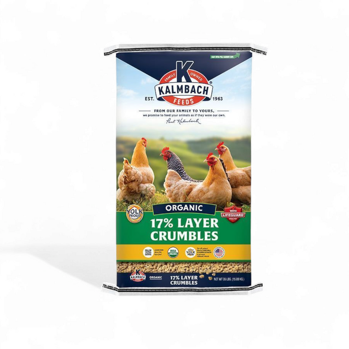 17% Organic Layer Crumble for Chickens (35lb)