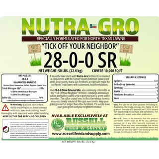 NutraGro Tick Off Your Neighbor  28-0-0 S/R 50lb