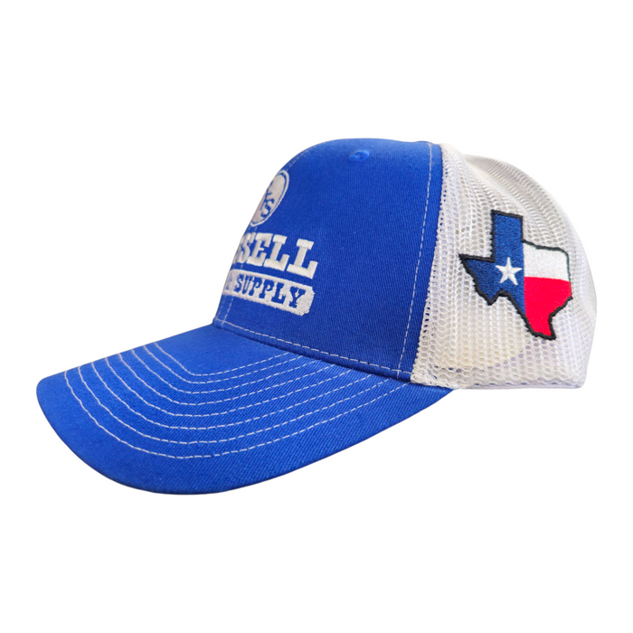 Russell Feed Royal Blue With Texas Flag