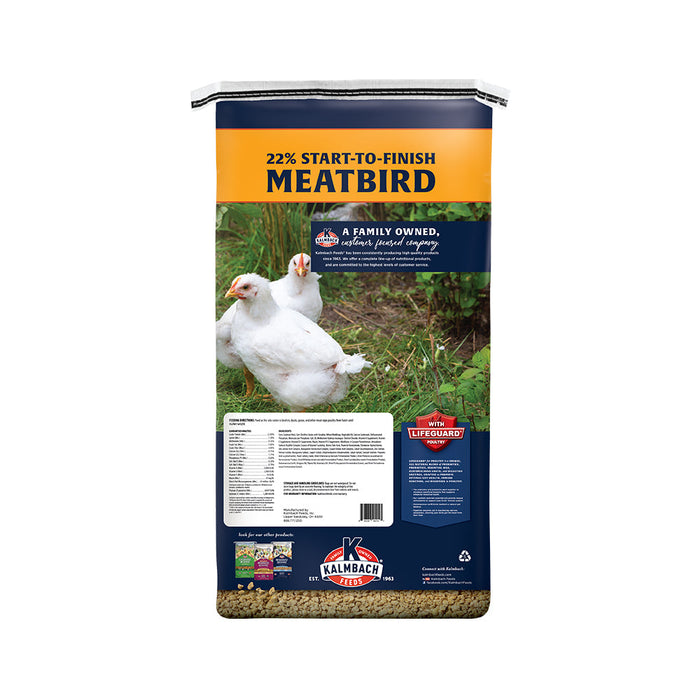 Kalmbach 22% Start-To-Finish Meatbird Feed Non-GMO 50lb