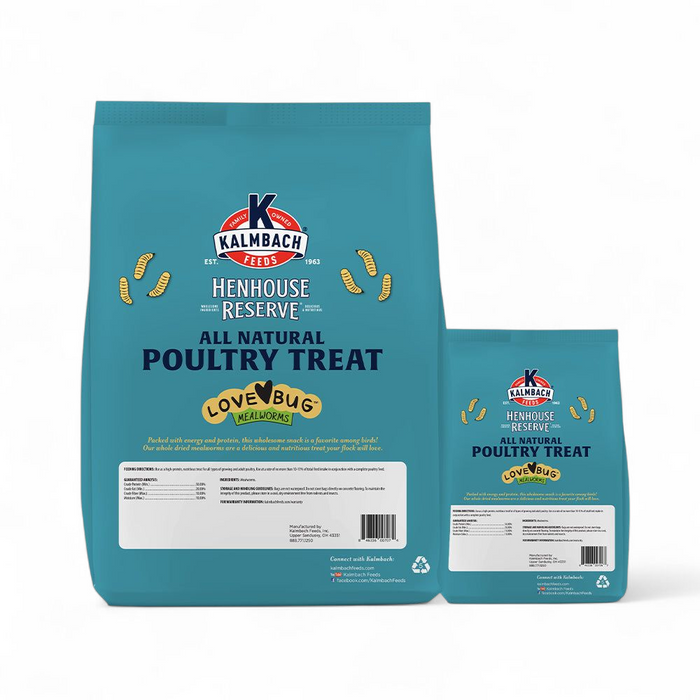Henhouse Reserve Love Bug­™ Mealworm Treats 30oz or 5lb Bag