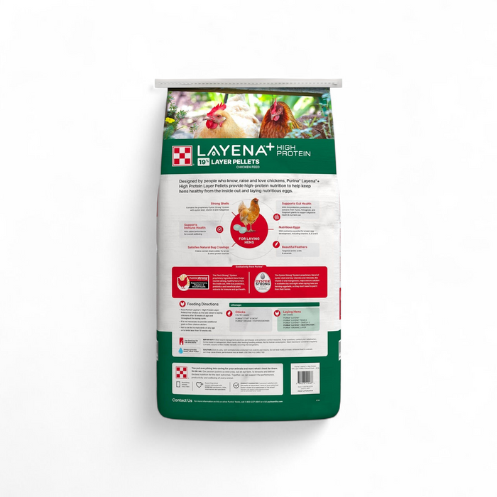 Layena+ High Protein 19% Pellets 10lb & 40lb Bag