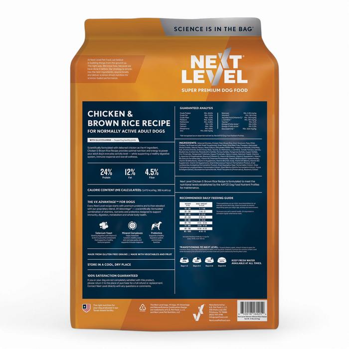 NEXT LEVEL CHICKEN & BROWN RICE RECIPE 28LB
