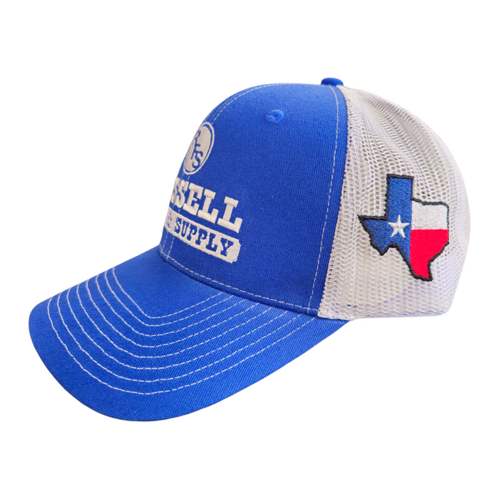 Russell Feed Royal Blue With Texas Flag