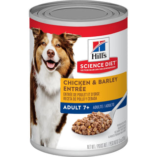 Hills Science Diet Can Dog Adult 7+ Chicken & Barley 13oz 12ct