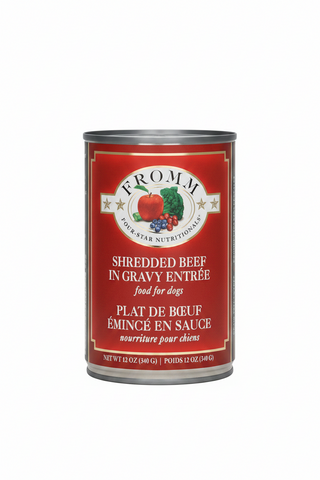 Fromm Dog Food Shredded Beef in Gravy Can, 12oz