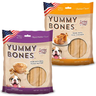 Loving Pets Yummy Bone Treats for Dogs, 13oz