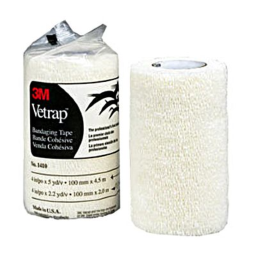 Vetrap Bandaging Tape 4 Inch By 5 Yard White