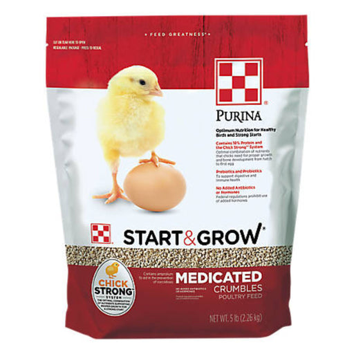 Purina Start & Grow Starter/Grower Medicated Feed Crumbles