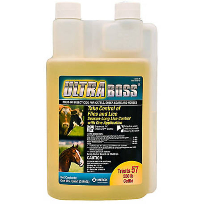 Merck Ultra Boss Pour-On Insecticide 32oz