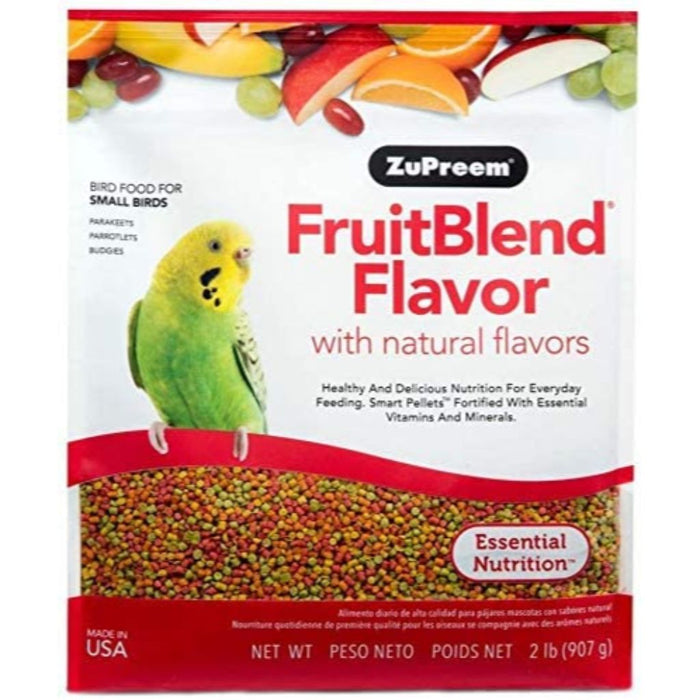 ZuPreem FruitBlend Premium Bird Diet for Small Birds 2lb