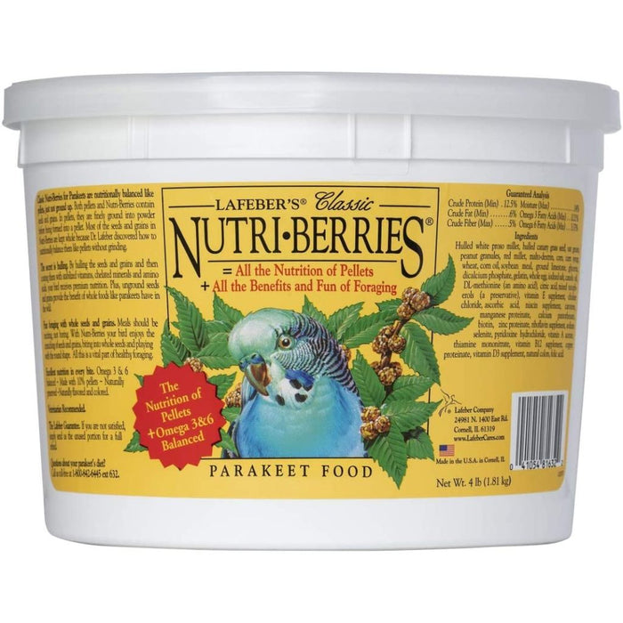 Lafeber's Classic Nutri-Berries Parakeet Bird Food 12.5oz