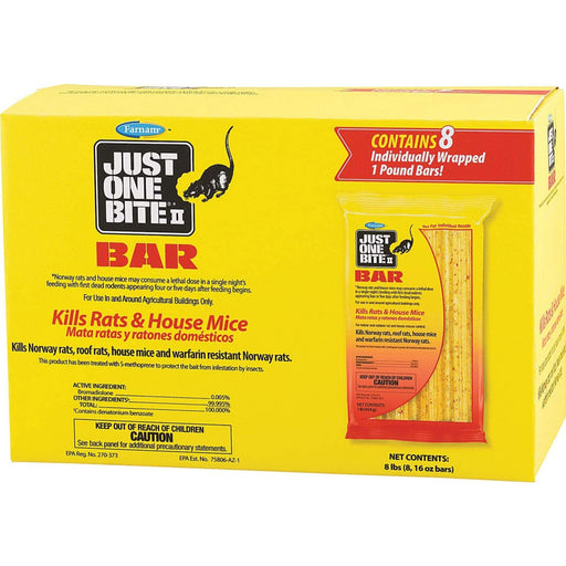 Farnam Just One Bite Bar Rat Bait 8lb Box — Russell Feed & Supply